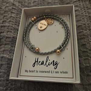 Healing Gray and Gold Women's Bracelet